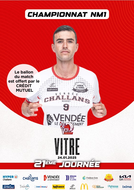 Programme De Match Aurore Vitre Vend E Challans Basket